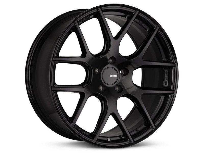 Enkei XM-6 18x8 5x120 40mm Offset 72.6mm Bore Gloss Black Wheel Wheels - Cast Enkei