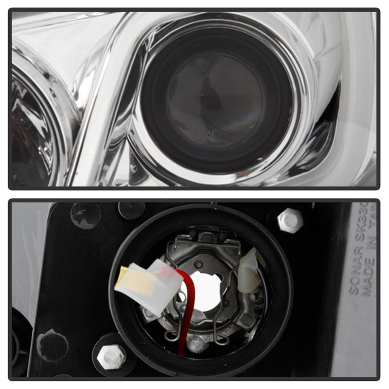 Spyder 06-13 Chevy Impala / 06-07 Chevy Monte Carlo Projector Headlights - Light Bar - Chrome Headlights SPYDER