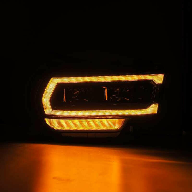 AlphaRex 19-21 Ram 2500 PRO-Series Projector Headlights Plank Style Alpha Black w/Activation Light Headlights AlphaRex