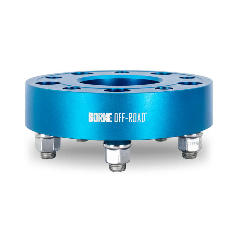 Borne Off-Road Wheel Spacers - 5x127 - 71.6 - 38.1mm - M14 - Blue Wheel Spacers & Adapters Borne Off-Road