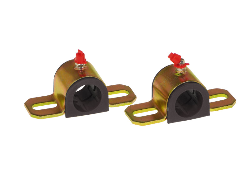 Prothane Universal Greasable Sway Bar Bushings - 1in - Type A Bracket - Black Sway Bar Bushings Prothane