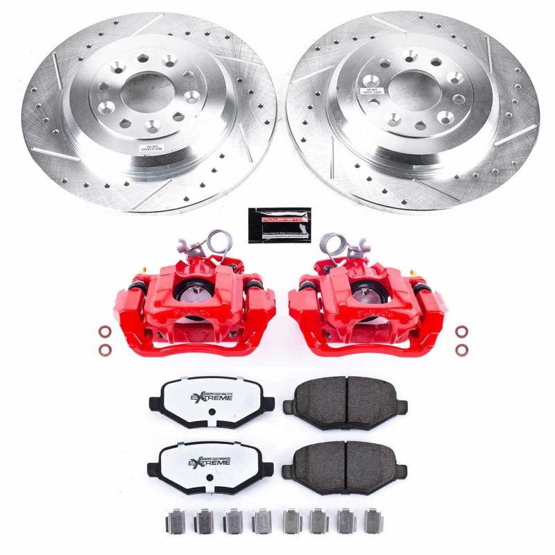 Power Stop 11-15 Ford Edge Rear Z36 Truck & Tow Brake Kit w/Calipers Brake Kits - Performance D&S PowerStop