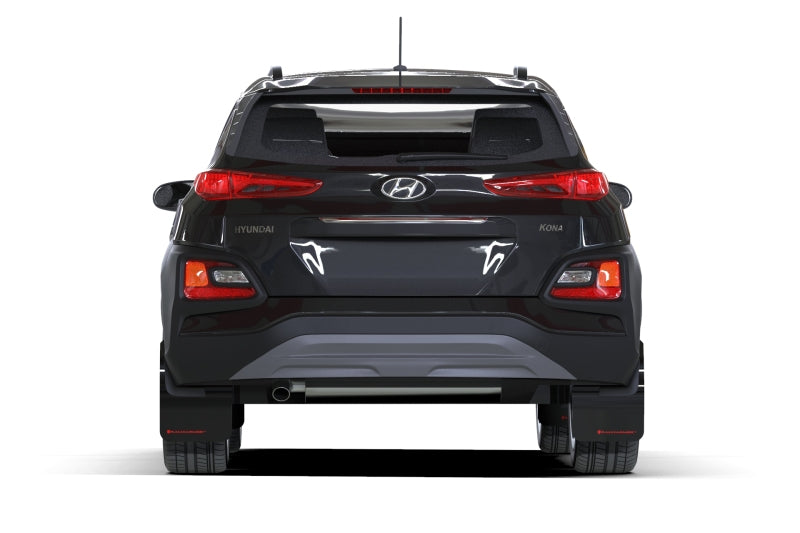 Rally Armor 18-23 Hyundai Kona Red UR Mud Flap Black Logo Mud Flaps Rally Armor