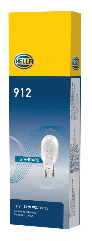 Hella Bulb 912 12V 13W W2.1X9.5d T5 Bulbs Hella