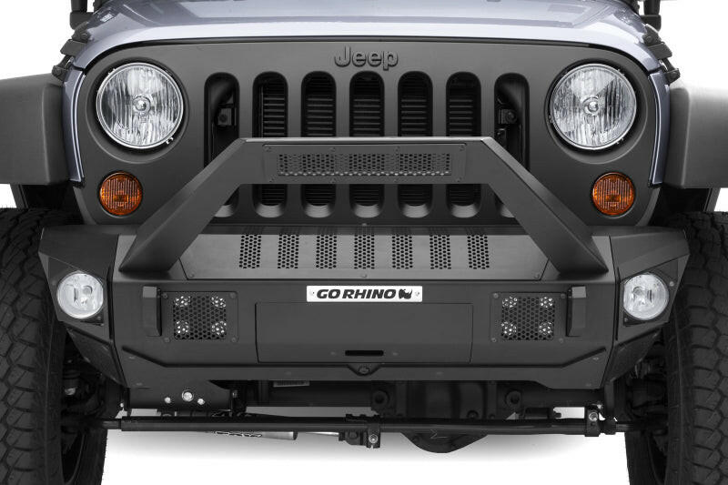 Go Rhino 07-20 Jeep Wrangler JL/JLU/JK/JKU/Gladiator JT Trailline 30 Light Mount Bar Bumpers - Steel Go Rhino