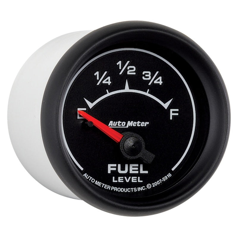 AutoMeter Gauge Fuel Level 2-1/16in. 240 Ohm(e) to 33 Ohm(f) Elec Es Gauges AutoMeter