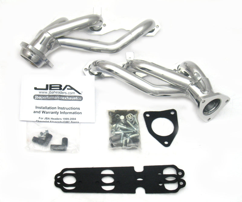 JBA 99-02 GM Truck 4.3L V6 w/o A.I.R. Injection 1-1/2in Primary Silver Ctd Cat4Ward Header Headers & Manifolds JBA