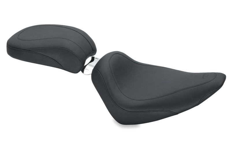 Mustang 00-15 Harley Softail Standard Rear Tire Wide Tripper Solo Seat - Black Solo Motorcycle Seats Mustang Motorcycle