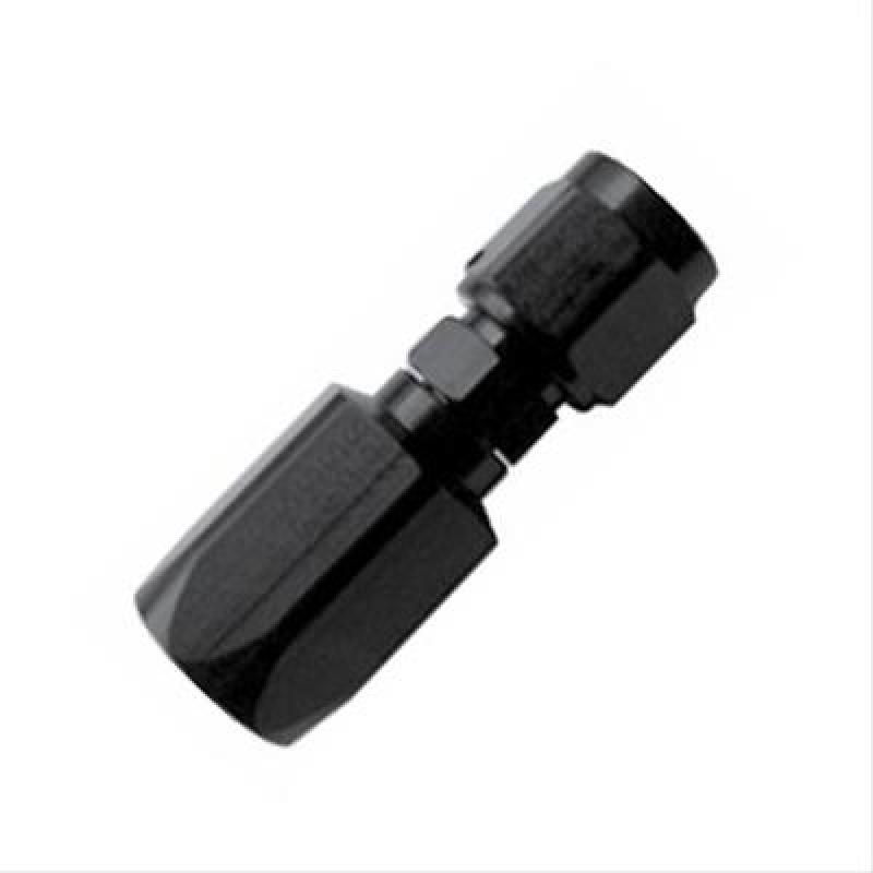 Fragola -6AN Straight Aluminum P/S Hose End - Black Only Fittings Fragola