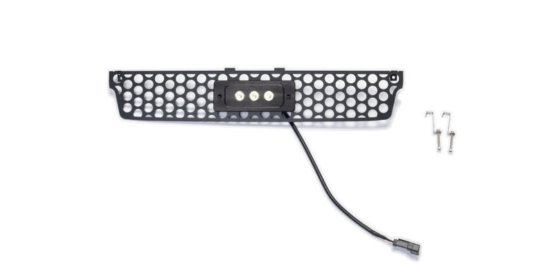 Putco 15-19 GMC Sierra HD SS Black Punch Bumper Grille Insert w/Flush 6in Luminix Lightbar Grilles Putco