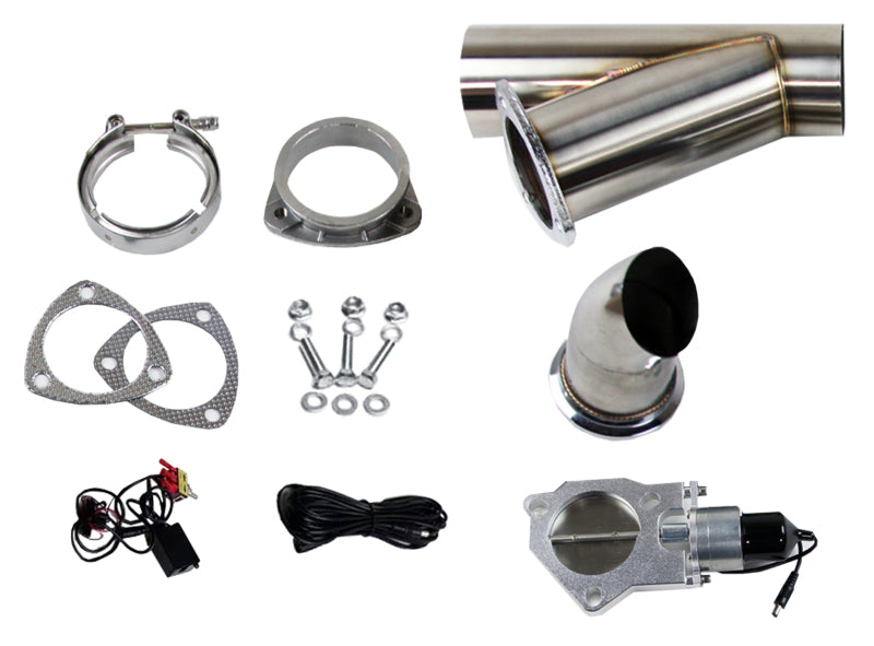 Granatelli 2.25in Stainless Steel Electronic Exhaust Cutout Exhaust Cutouts Granatelli Motor Sports