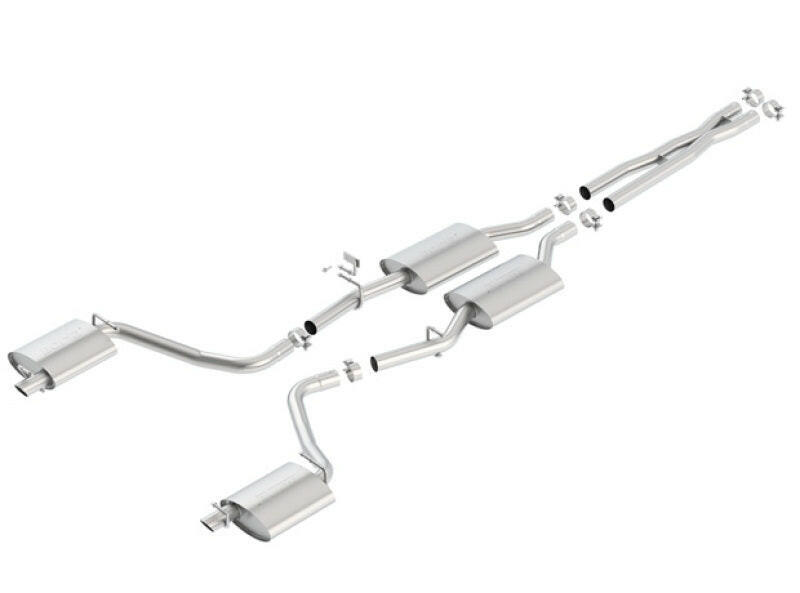 Borla 15-16 Dodge Charger 3.6L V6 S-Type Cat Back Exhaust (Uses Factory Valence) Catback Borla