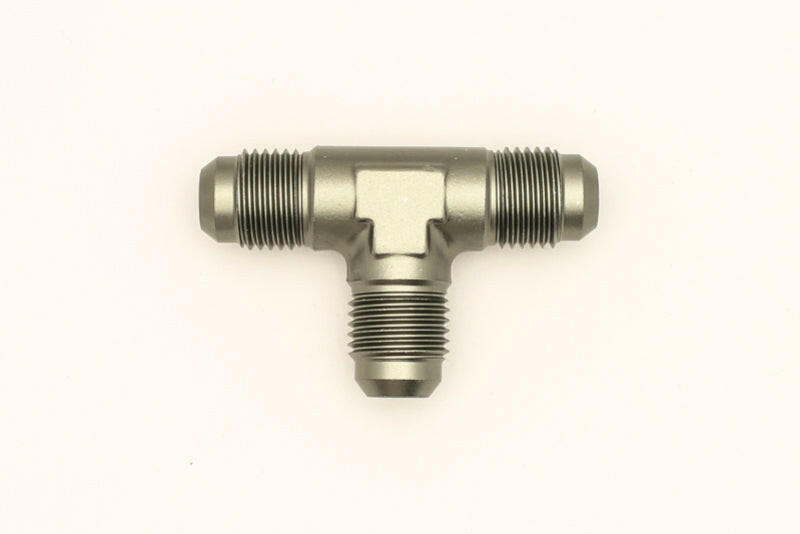 DeatschWerks 6AN Male Flare + 6AN Male Flare To 6AN Male Flare Tee Fitting Fittings DeatschWerks