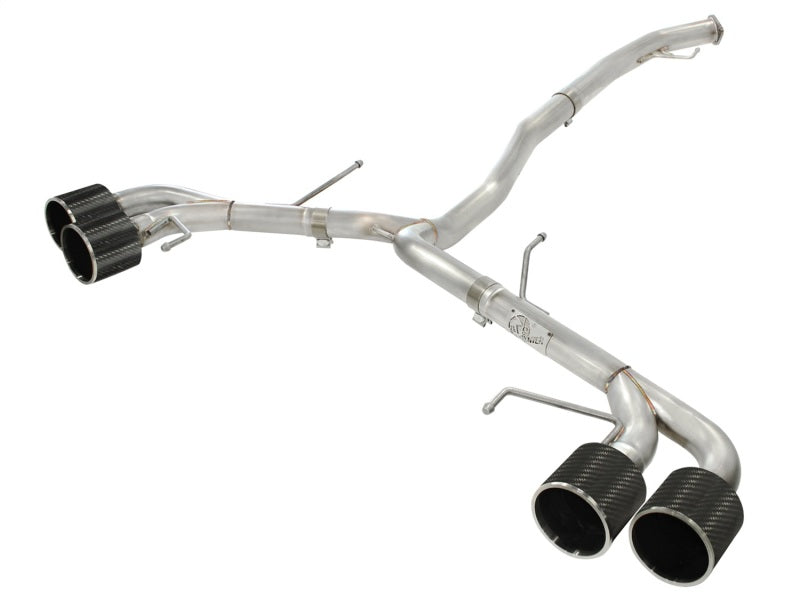 aFe Takeda 3in SS Exhaust Cat-Back 09-14 Nissan GTR V6 3.8L Carbon Fiber Tips Catback aFe