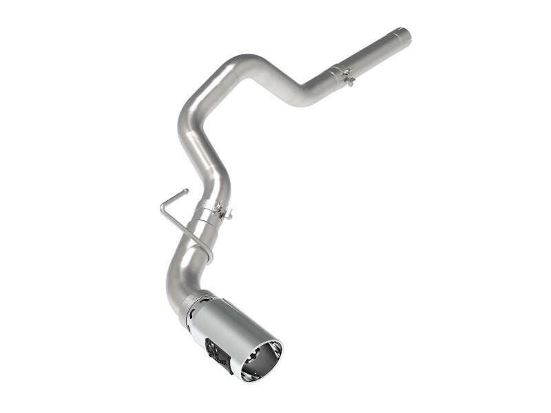 aFe Large Bore-HD 3in 409-SS DPF-Back Exhaust System w/ Polished Tip 14-19 RAM 1500 V6 3.0L (td) DPF Back aFe
