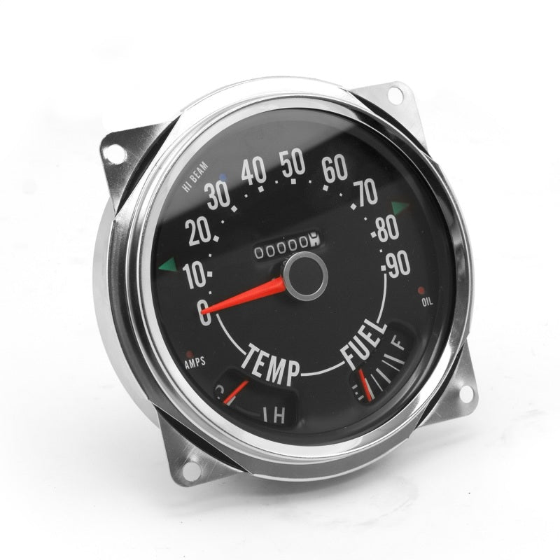 Omix Replace Speedometer Cluster Asse 0-90 MPH 55-75 CJ Gauges OMIX