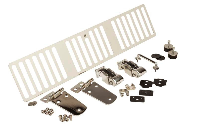 Kentrol 1997 Jeep Wrangler TJ Hood Kit - Polished Silver Hoods Kentrol