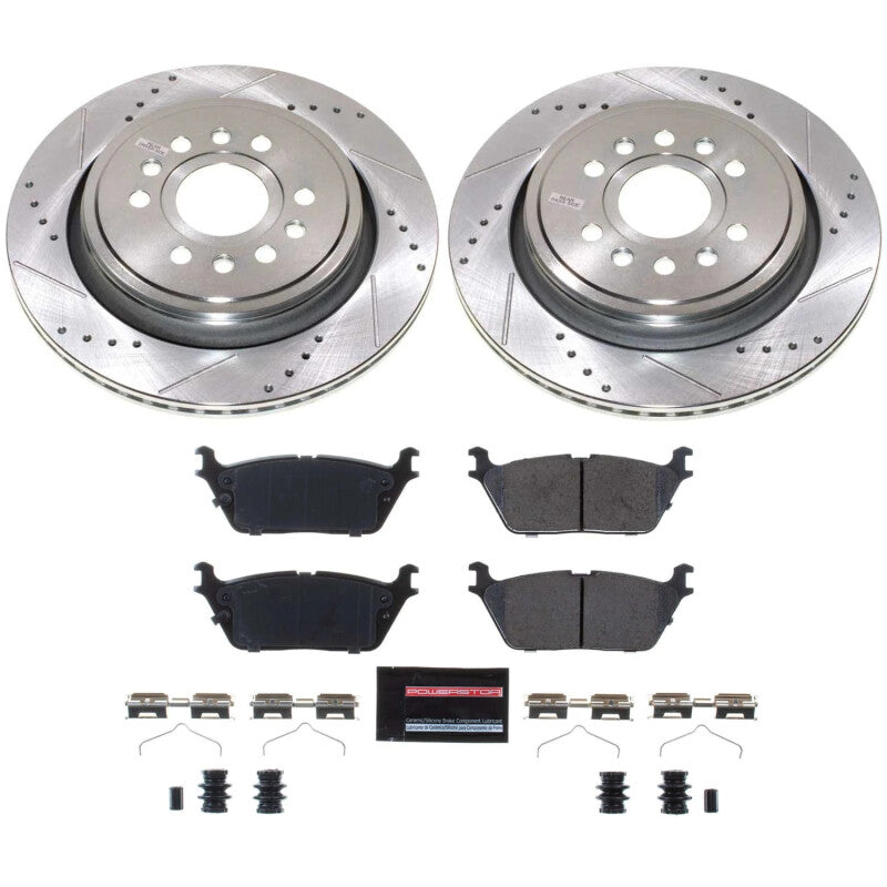 Power Stop 22-23 Jeep Grand Wagoneer Rear Z23 Evolution Brake Kit Brake Kits - Performance D&S PowerStop