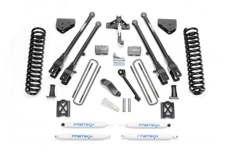 Fabtech 05-07 Ford F250 4WD w/Factory Overload 6in 4Link Sys w/Coils & Perf Shks Lift Kits Fabtech
