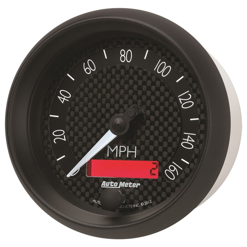 Autometer GT Series 3-3/8in In Dash 0-160 MPH Electronic Programmable Speedometer Gauges AutoMeter