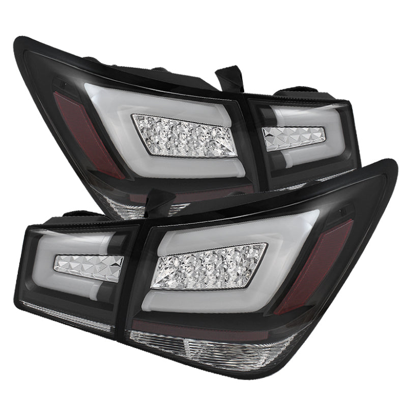Spyder Chevy Cruze 2011-2014 Light Bar LED Tail Lights Black ALT-YD-CCRZ11-LBLED-BK Tail Lights SPYDER