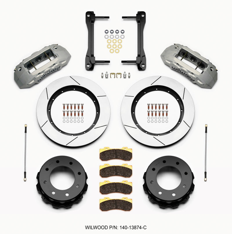 Wilwood TX6R Rear Kit 15.50in Clear Ano 2011-2015 GM Truck/SUV 2500 Big Brake Kits Wilwood
