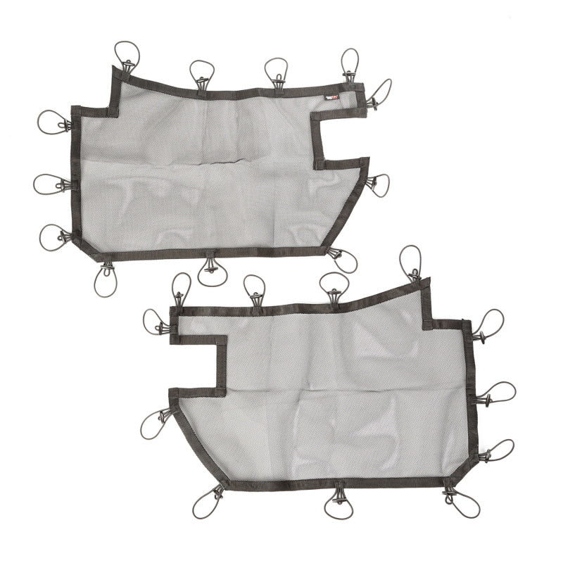 Rugged Ridge Tube Door Covers Front Pair Black 07-18 Jeep Wrangler JK/JKU Doors Rugged Ridge