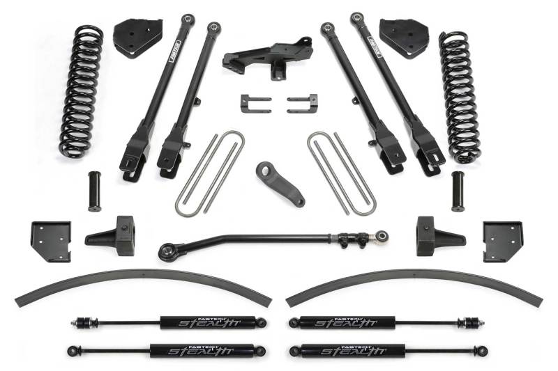 Fabtech 17-21 Ford F250/F350 4WD Diesel 8in 4Link Sys w/Coils & Stealth Shks Lift Kits Fabtech