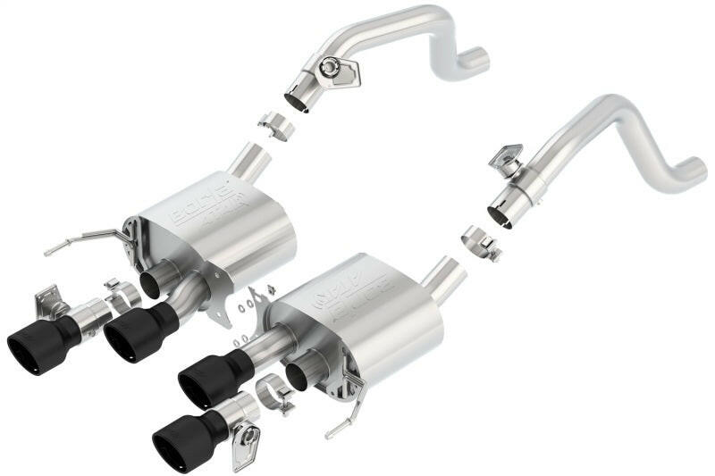 Borla 14-18 C7 Corvette Stingray Axle-Back ATAK Exhaust 2.75in To Muffler Dual 2.75in Out 4.25in Tip Axle Back Borla