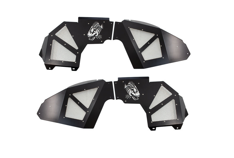 Fishbone Offroad 2018+ Jeep Wrangler JL Front Pair Aluminum - Black Powdercoat Inner Fenders Fenders Fishbone Offroad