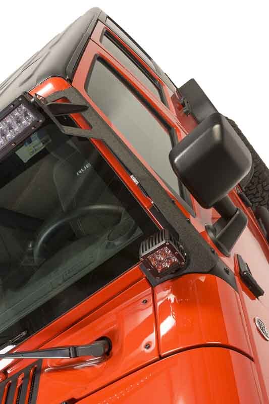 Fishbone Offroad 07-18 Jeep Wrangler JK 52In Light Bar Bracket Light Mounts Fishbone Offroad