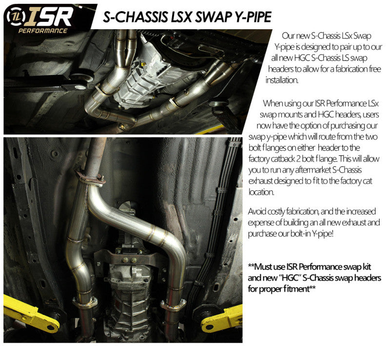 ISR Performance S-Chassis LS Swap Y-Pipe Y Pipes ISR Performance