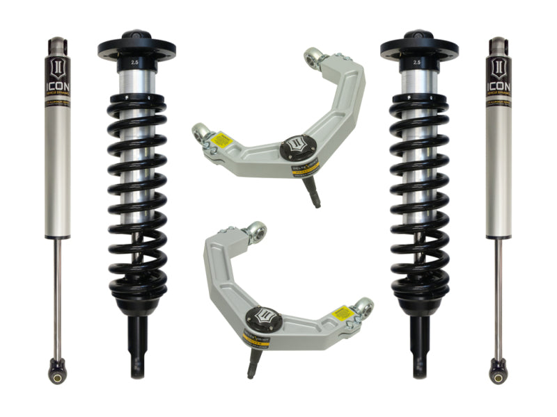 ICON 09-13 Ford F-150 2WD 0-2.63in Stage 2 Suspension System w/Billet Uca Coilovers ICON