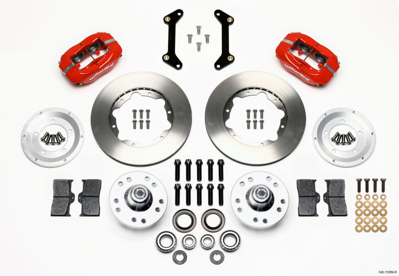 Wilwood Forged Dynalite Front Kit 11.00in Red 79-87 GM G Body Big Brake Kits Wilwood