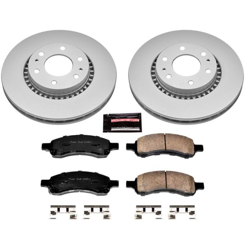 Power Stop 06-07 Buick Rainier Front Z17 Evolution Geomet Coated Brake Kit Brake Kits - Performance Blank PowerStop