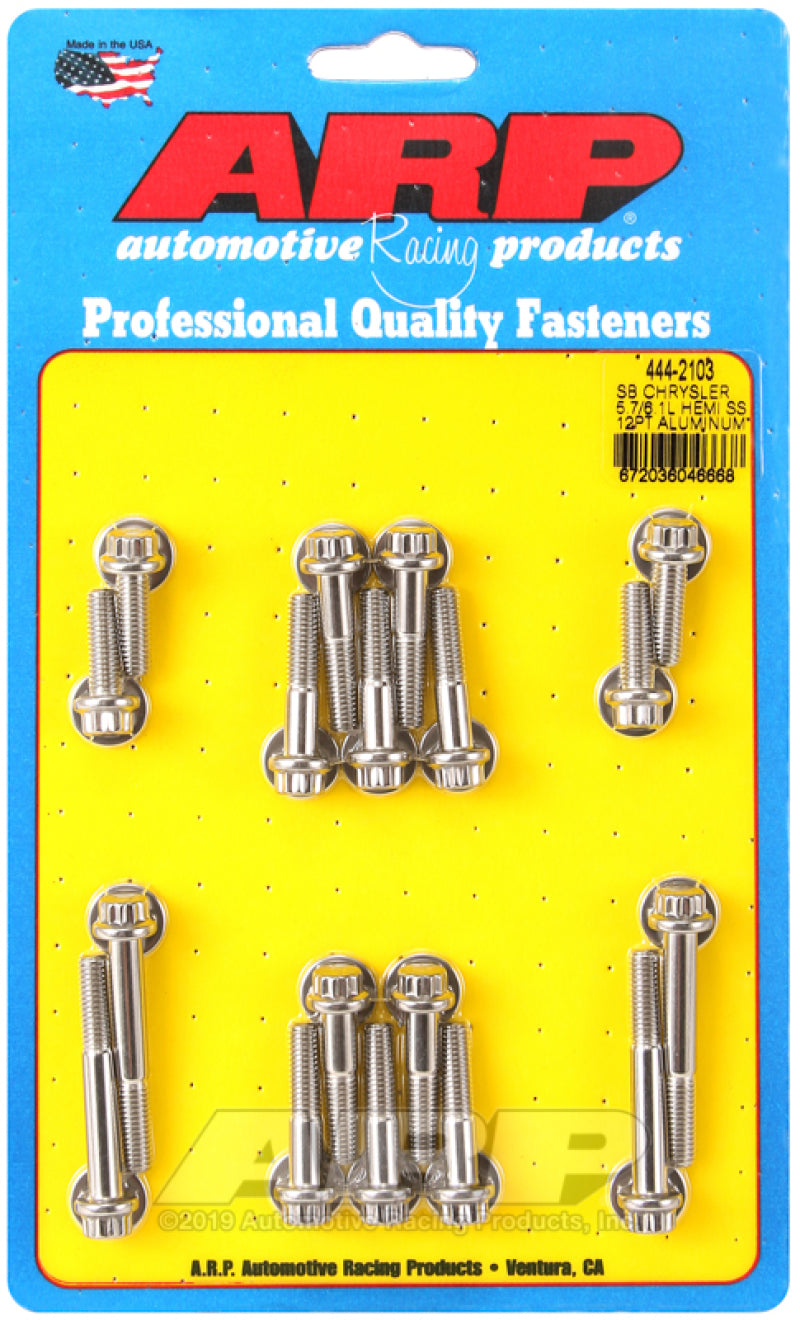 ARP Chrysler Small Block 5.7/6.1L Hemi 12pt Intake Manifold Bolt Kit Hardware Kits - Other ARP