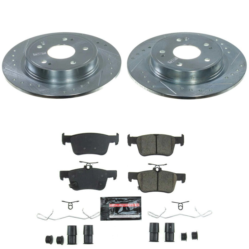 Power Stop 23-25 Acura Integra Rear Z23 Evolution Brake Kit Brake Kits - Performance D&S PowerStop