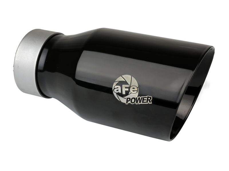 aFe MACH Force-Xp Universal Exhaust Tip 3 IN Inlet x 4-1/2 IN Outlet x 9 IN L- Black Tip Tips aFe