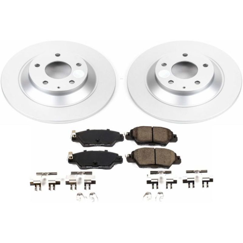 Power Stop 16-18 Mazda CX-5 Rear Z17 Evolution Geomet Coated Brake Kit Brake Kits - Performance Blank PowerStop