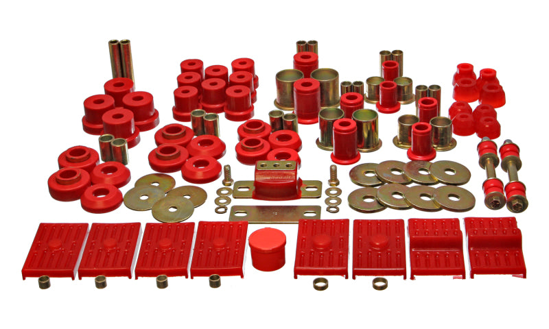 Energy Suspension 76-79 Firebird / 75-79 Nova Red Hyper-flex Master Bushing Set Bushing Kits Energy Suspension