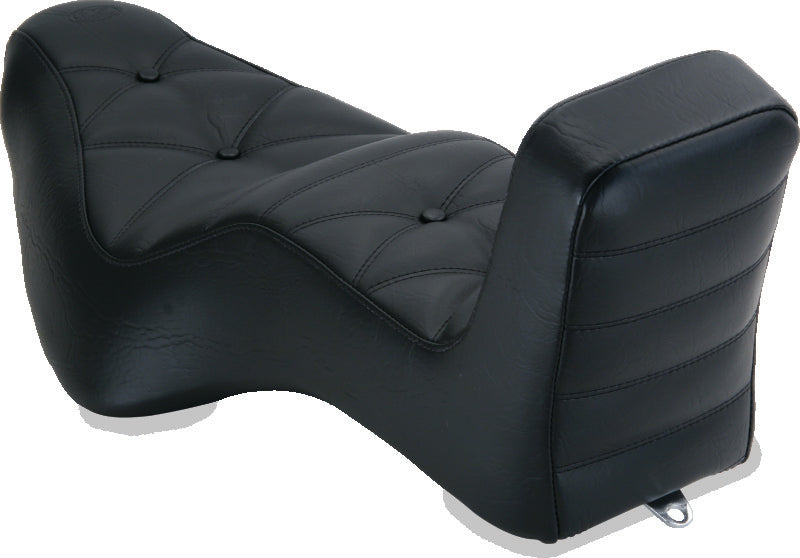 Mustang 04-21 Harley Sportster Throwback 1PC Seat - Black One-Piece Motorcycle Seats Mustang Motorcycle