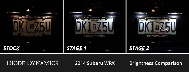 Diode Dynamics 08-14 Subaru WRX Interior LED Kit Cool White Stage 2 Dash & Interior Trim Diode Dynamics