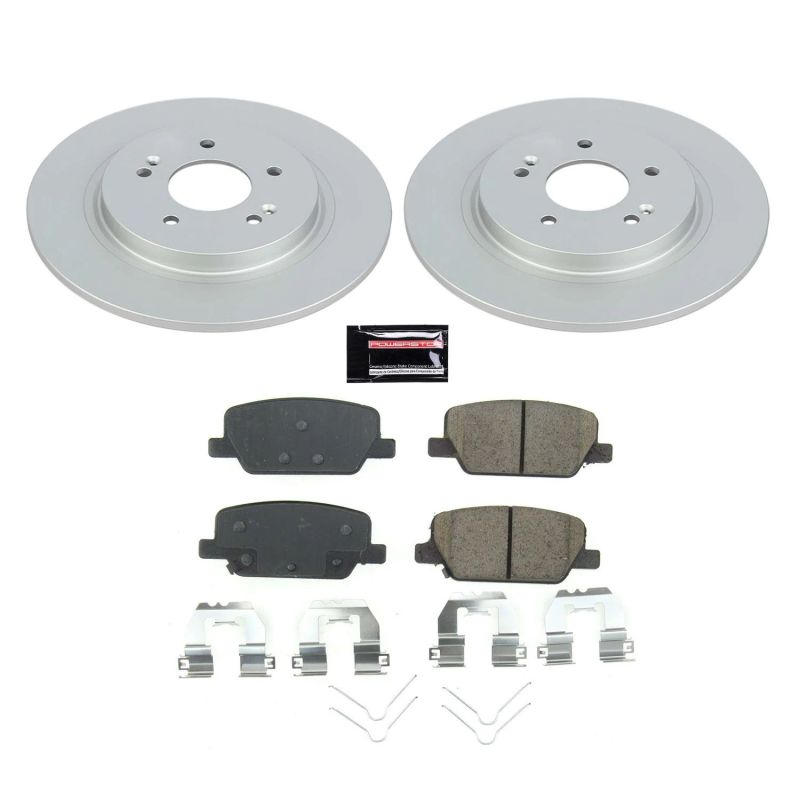 Power Stop 2019 Hyundai Santa Fe Rear Z17 Evolution Geomet Coated Brake Kit Brake Kits - Performance Blank PowerStop