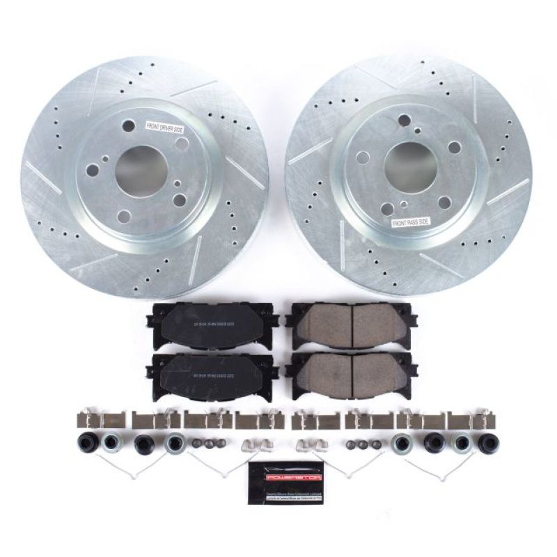 Power Stop 13-18 Lexus ES300h Front Z23 Evolution Sport Brake Kit Brake Kits - Performance D&S PowerStop