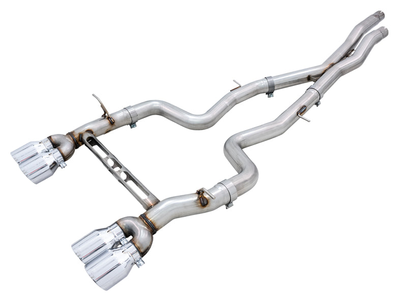 AWE Tuning BMW F8X M3/M4 Track Edition Cat-Back Exhaust - Chrome Silver Tips Catback AWE Tuning
