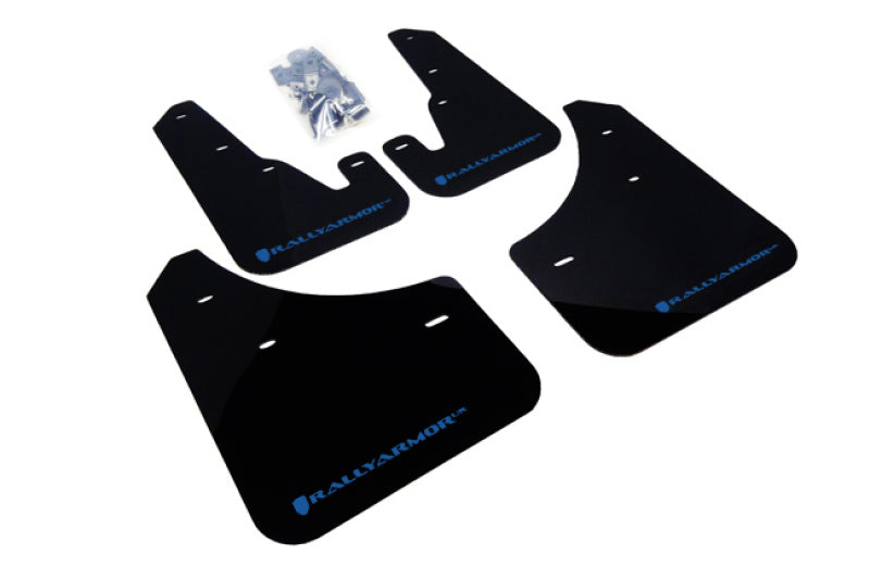 Rally Armor 04-09 Mazda3/Speed3 Black UR Mud Flap w/ Blue Logo Mud Flaps Rally Armor