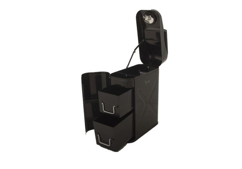 Rampage 1999-2019 Universal Trail Can Utility/Tool Box - Black Tow Hooks Rampage