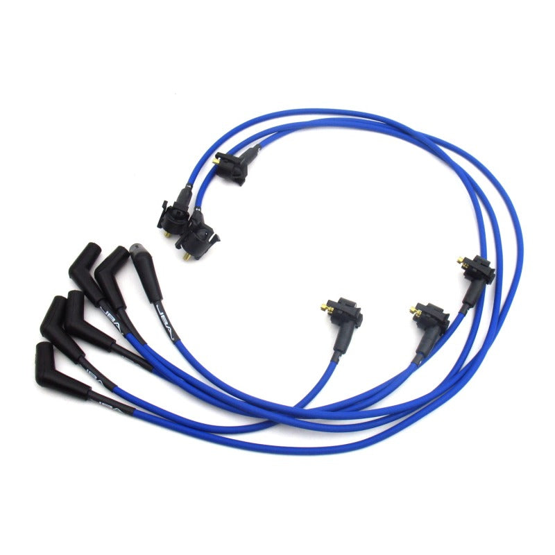 JBA 99-00 Ford Mustang 3.8L Ignition Wires - Blue Spark Plug Wire Sets JBA