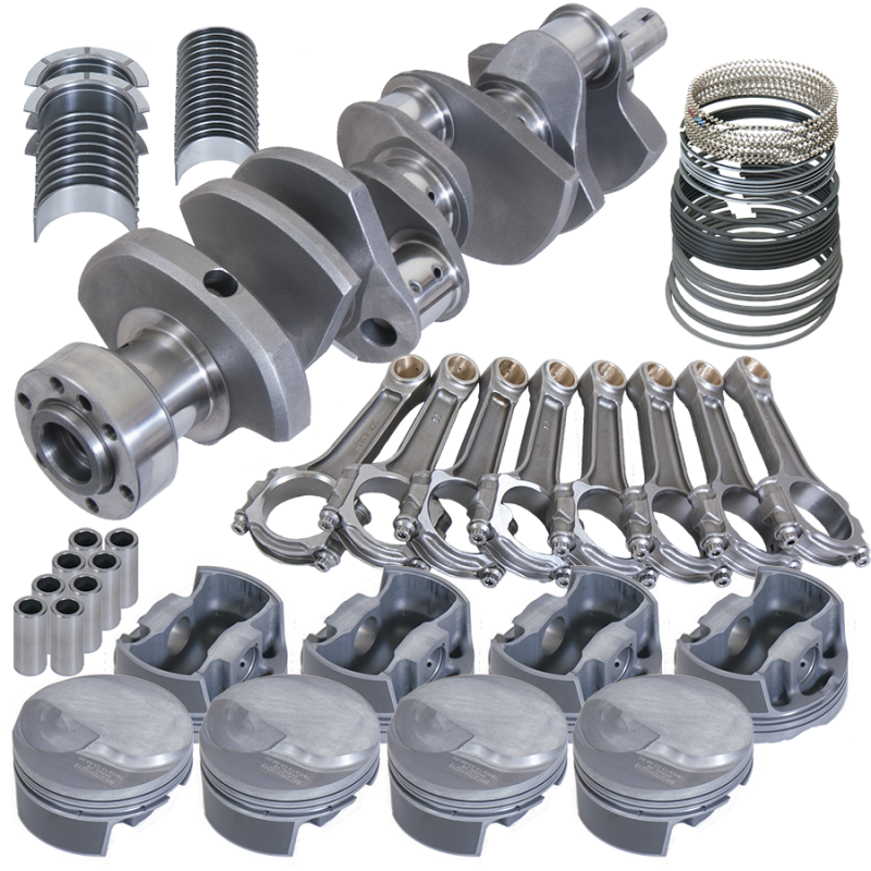 Eagle Chevy 454 1Pc 4.250in Crank 6.385in I-Beam Rods 18cc Dome 4.320in Pistons Rotating Assembly Rotating Assemblies Eagle