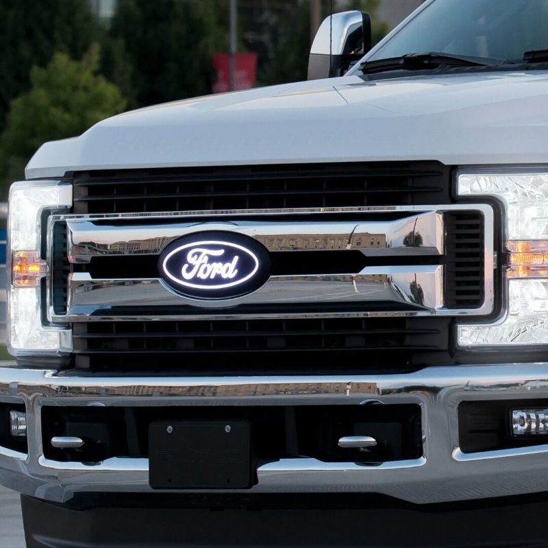 Putco 17-20 Ford SuperDuty Front Luminix Ford LED Emblem - w/o Camera CutOut Light Bars & Cubes Putco
